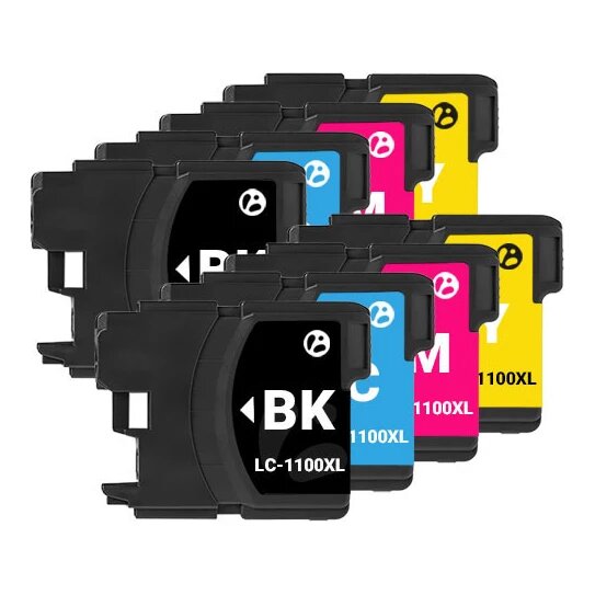 2x Huismerk Brother LC-1100VALBP XL inktcartridges voordeelbundel