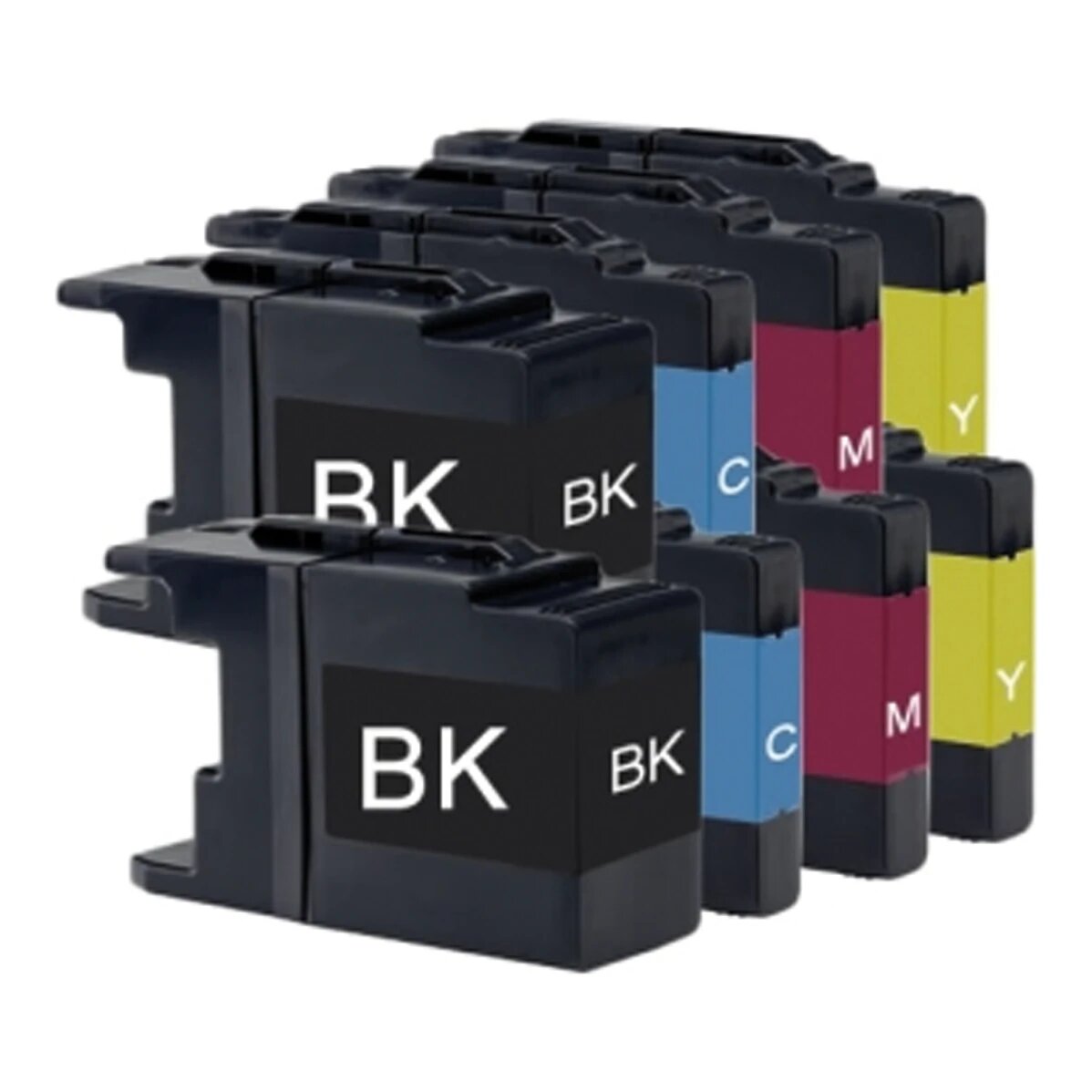 2x Huismerk Brother LC-1240VALBP XL inktcartridges voordeelbundel