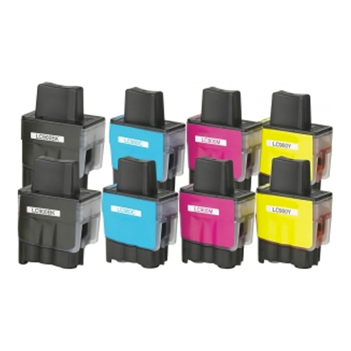 2x Huismerk Brother LC-900 XL inktcartridges voordeelbundel