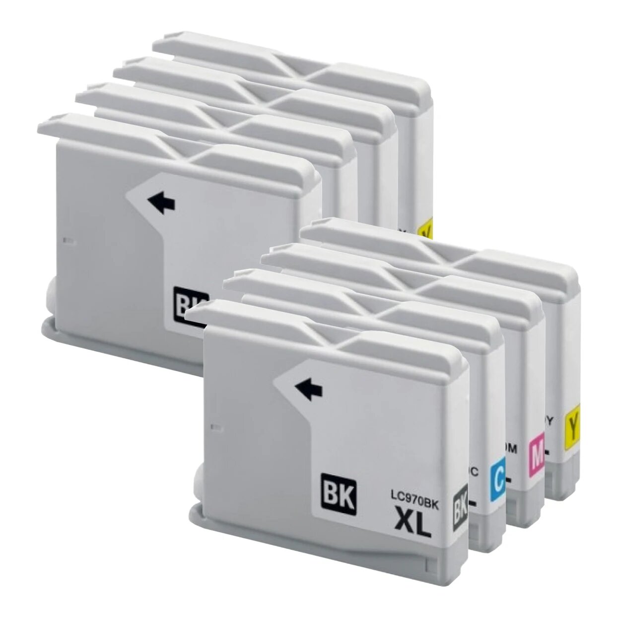 2x Huismerk Brother LC-970VALBP XL inktcartridges voordeelbundel