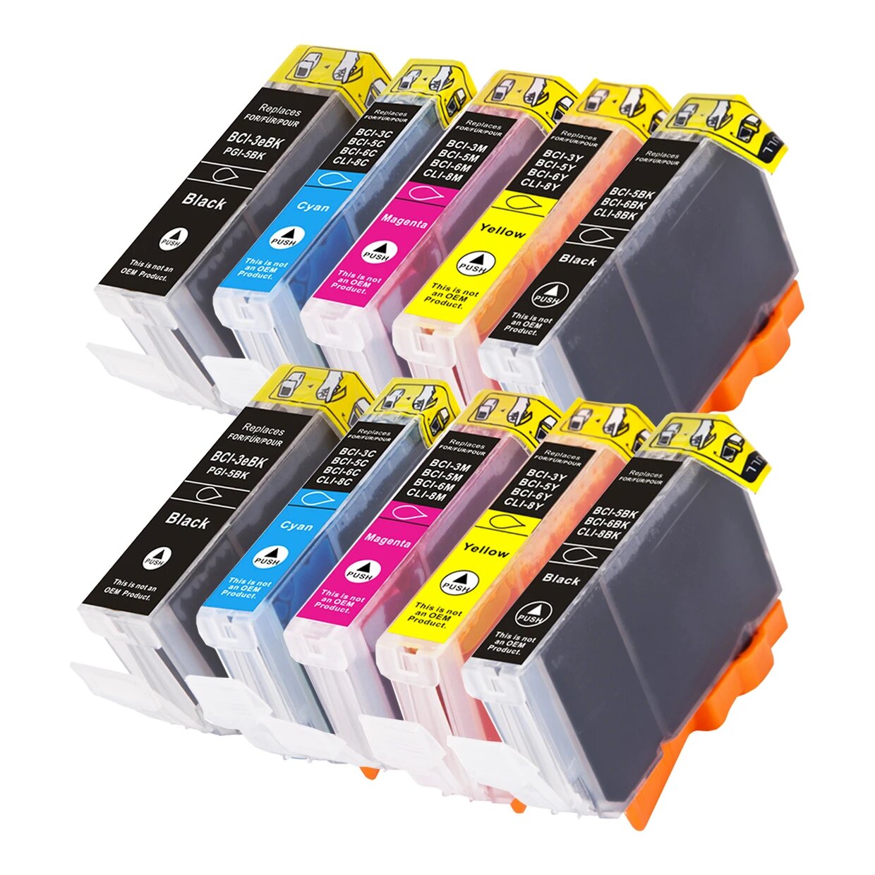 2x Huismerk Canon BCI-3e / BCI-6 inktcartridges voordeelbundel (5set)