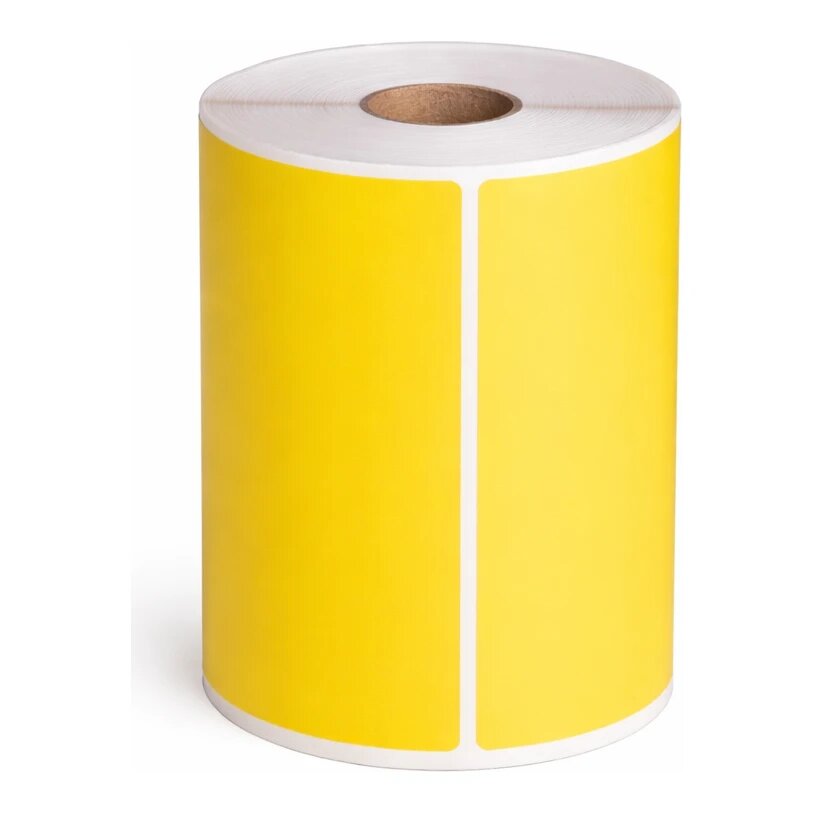Zebra compatible PostNL verzendlabels geel, 102 mm x 152 mm
