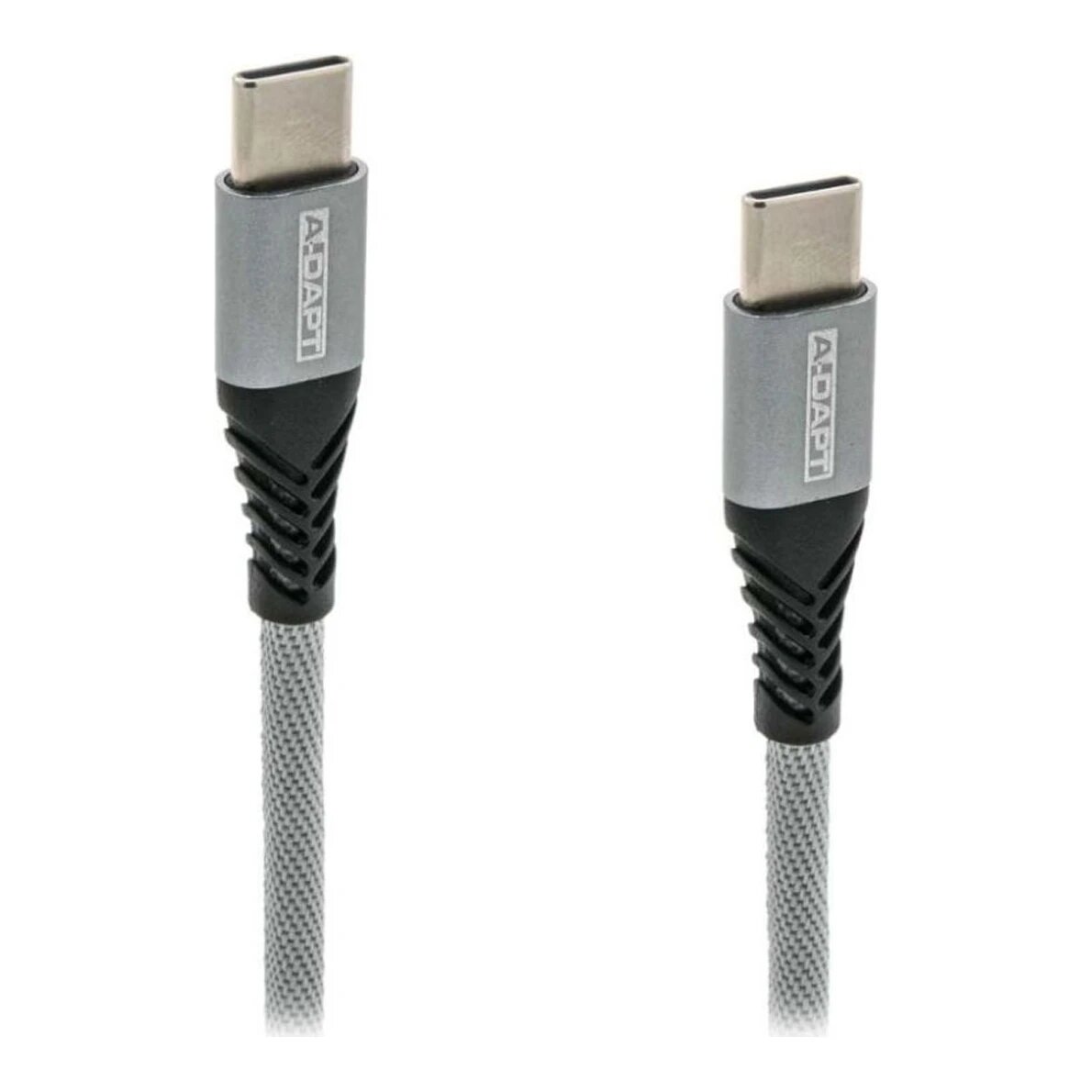 A-DAPT USB-C naar USB-C data en laadkabel PRO grijs (1 m)