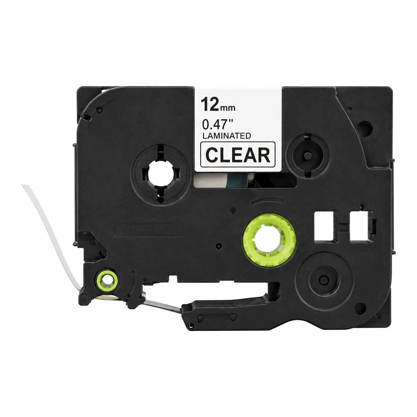 Huismerk vervangt Brother TZe-135 tape wit op transparant (12 mm)