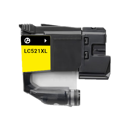 Huismerk Brother LC-521Y inktcartridge geel