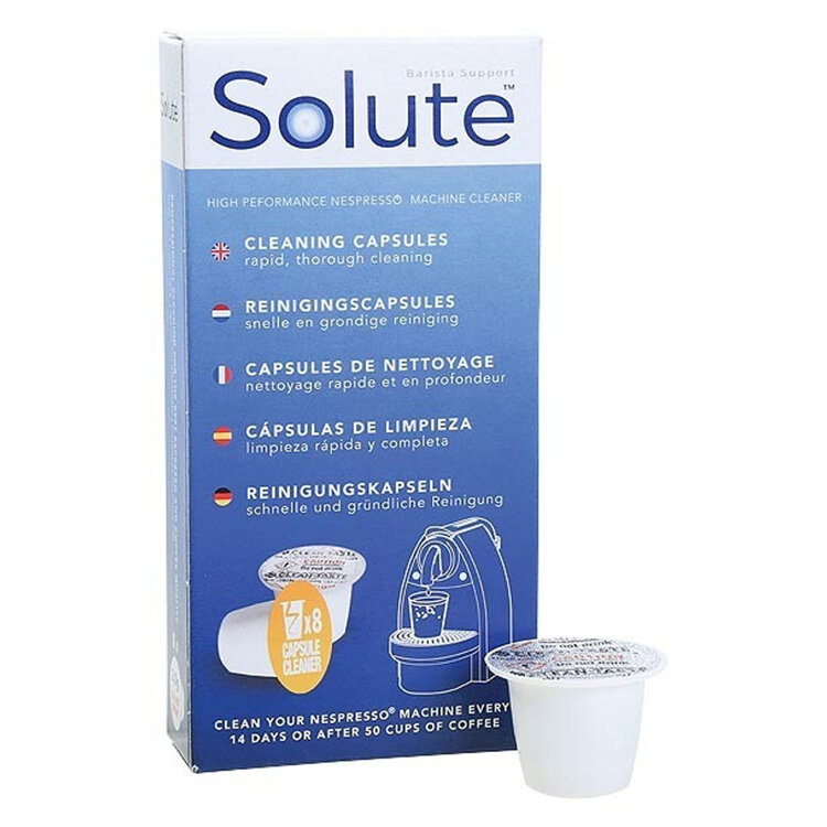 Solute reinigingscapsules voor Nespresso (8 stuks)